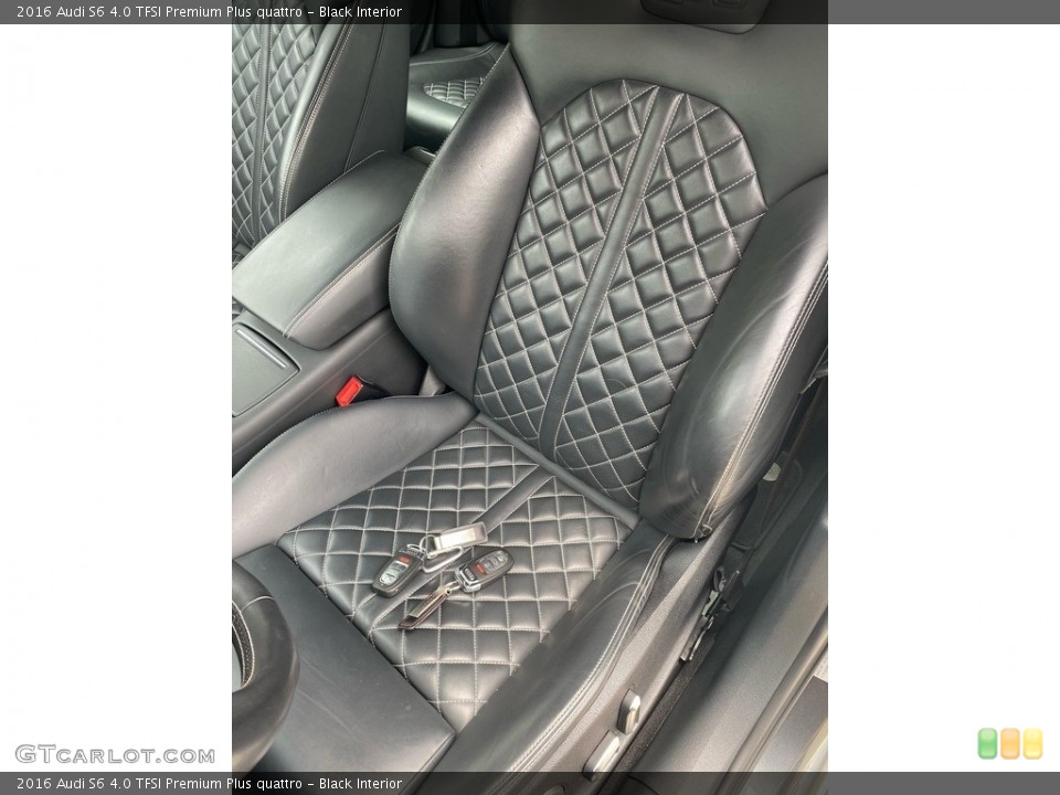 Black Interior Front Seat for the 2016 Audi S6 4.0 TFSI Premium Plus quattro #144489018