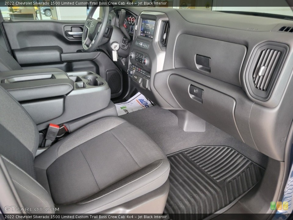 Jet Black Interior Front Seat for the 2022 Chevrolet Silverado 1500 Limited Custom Trail Boss Crew Cab 4x4 #144491997