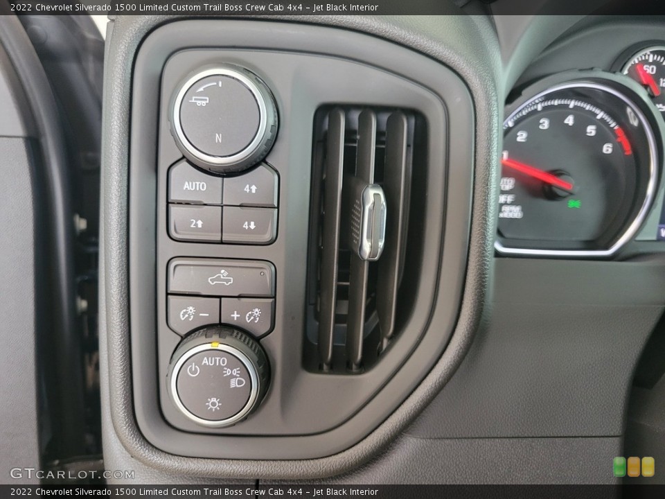 Jet Black Interior Controls for the 2022 Chevrolet Silverado 1500 Limited Custom Trail Boss Crew Cab 4x4 #144492075