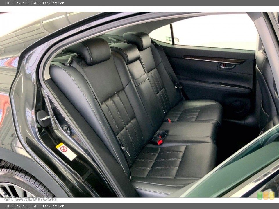 Black Interior Rear Seat for the 2016 Lexus ES 350 #144492846