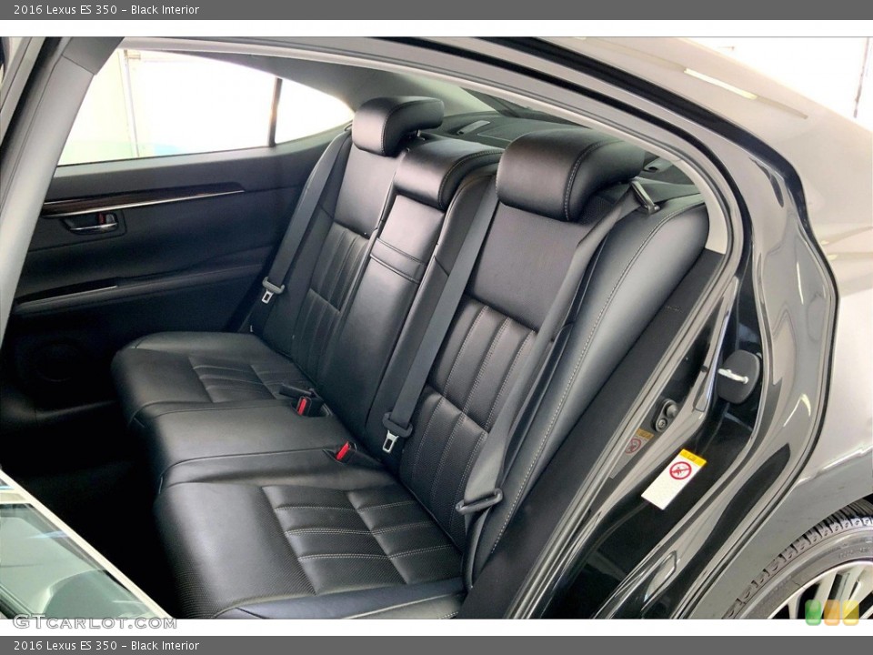 Black Interior Rear Seat for the 2016 Lexus ES 350 #144492870