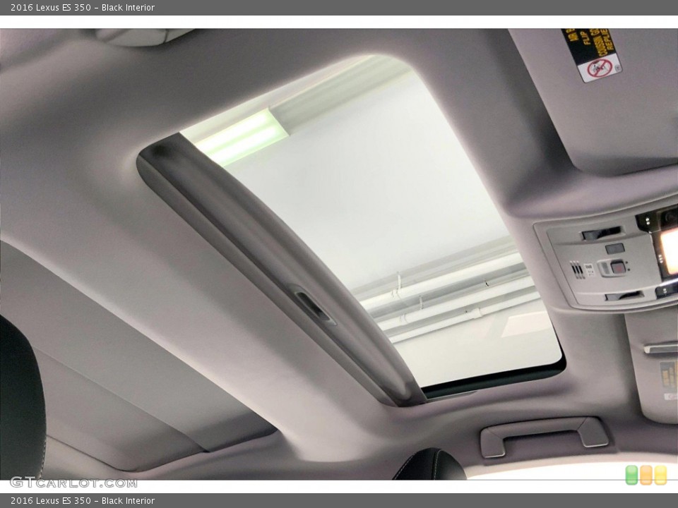 Black Interior Sunroof for the 2016 Lexus ES 350 #144492993