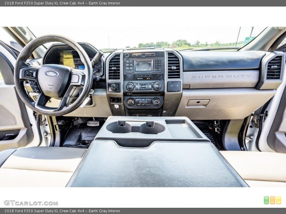 Earth Gray Interior Dashboard for the 2018 Ford F350 Super Duty XL Crew Cab 4x4 #144496593