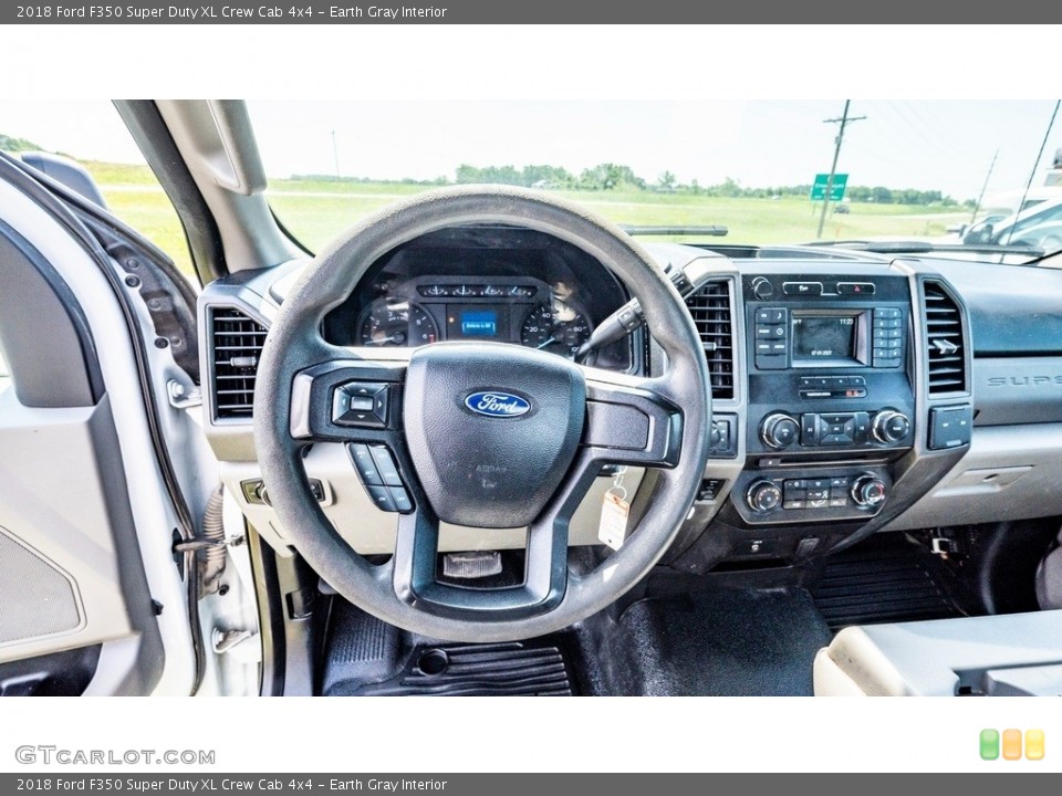 Earth Gray Interior Dashboard for the 2018 Ford F350 Super Duty XL Crew Cab 4x4 #144496614