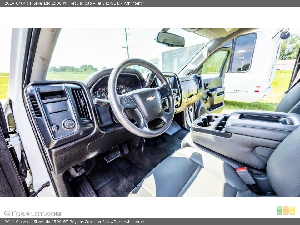 Jet Black/Dark Ash Interior Photo for the 2014 Chevrolet Silverado 1500 WT Regular Cab #144497751