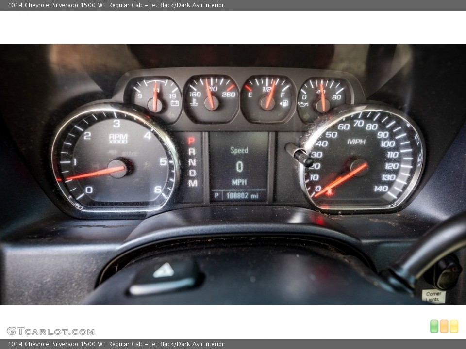 Jet Black/Dark Ash Interior Gauges for the 2014 Chevrolet Silverado 1500 WT Regular Cab #144497928