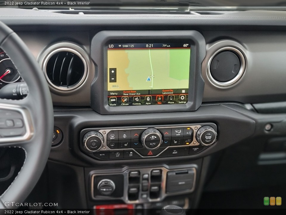 Black Interior Controls for the 2022 Jeep Gladiator Rubicon 4x4 #144498828