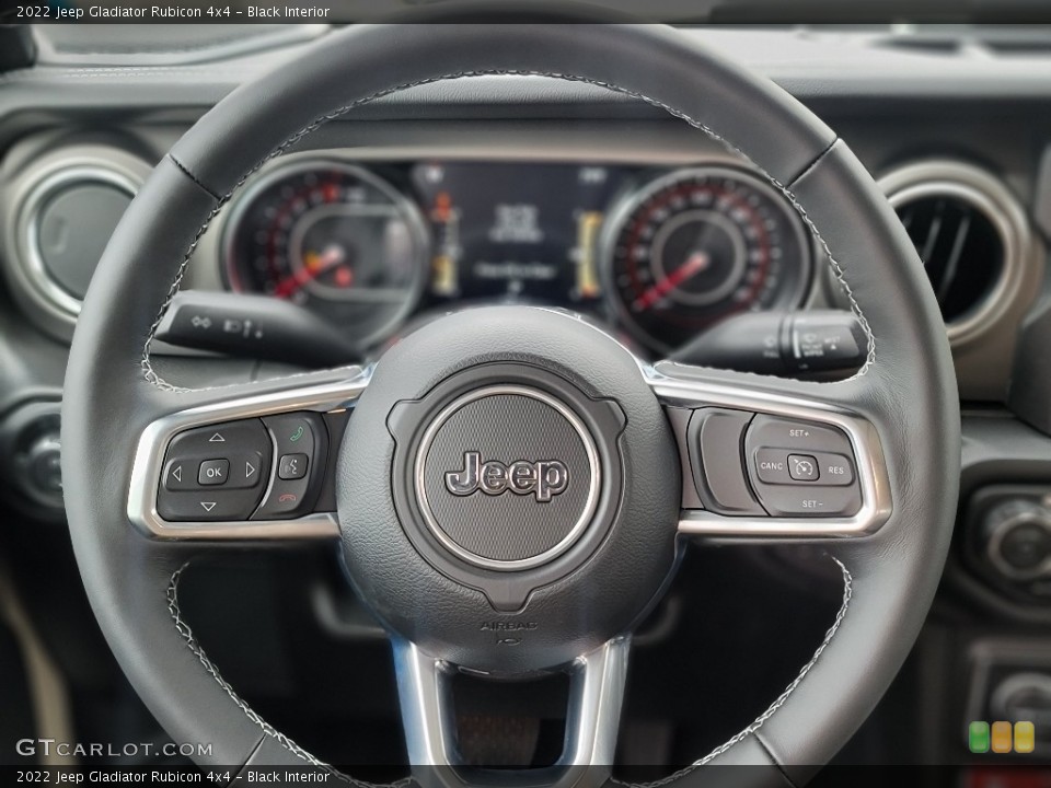Black Interior Steering Wheel for the 2022 Jeep Gladiator Rubicon 4x4 #144498849