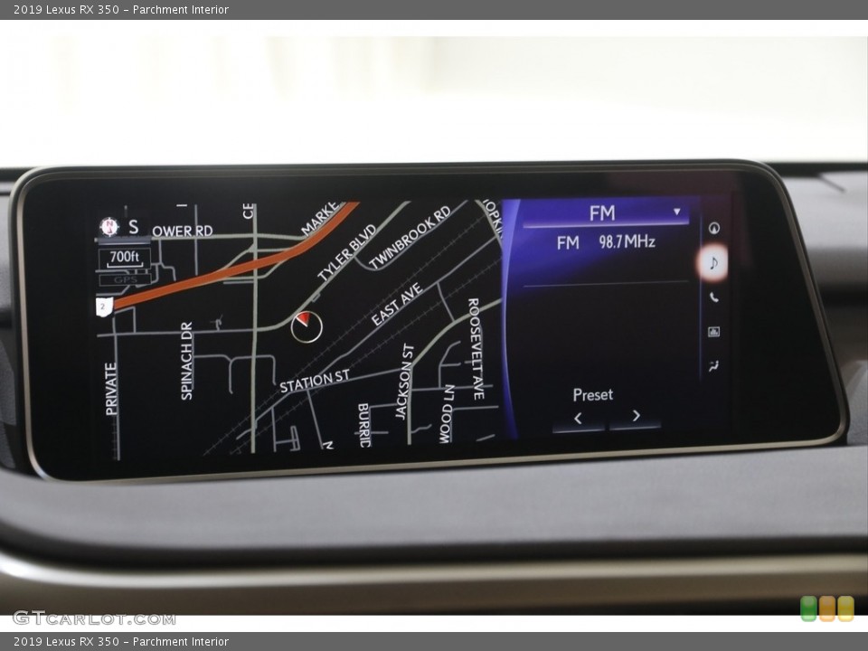 Parchment Interior Navigation for the 2019 Lexus RX 350 #144500649