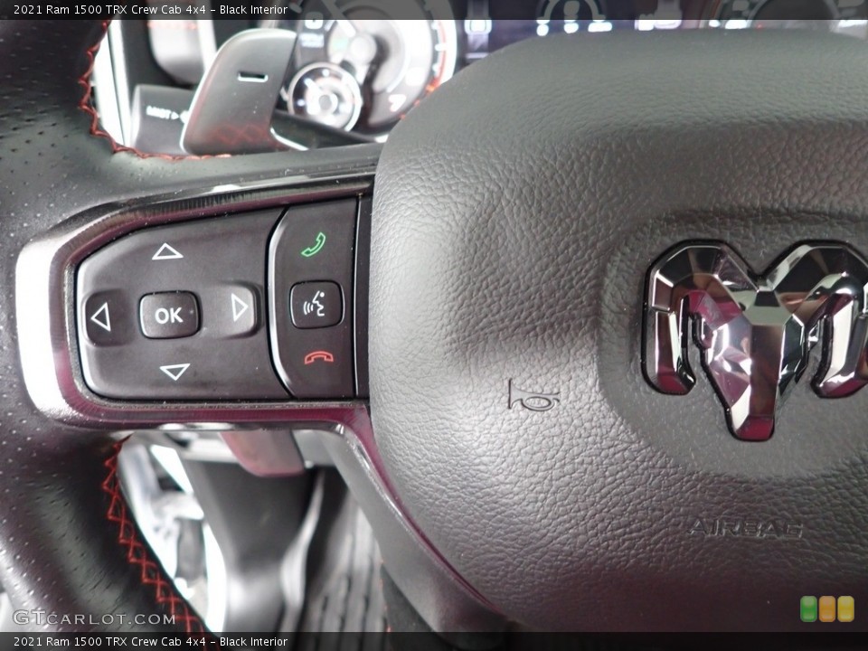 Black Interior Steering Wheel for the 2021 Ram 1500 TRX Crew Cab 4x4 #144500721