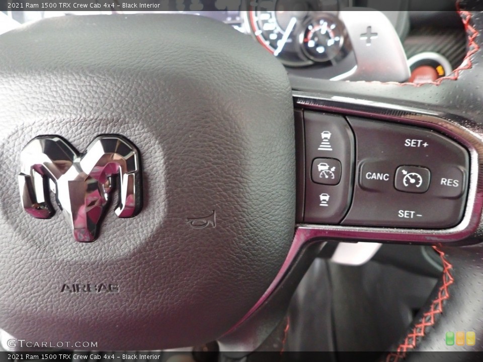 Black Interior Steering Wheel for the 2021 Ram 1500 TRX Crew Cab 4x4 #144500751