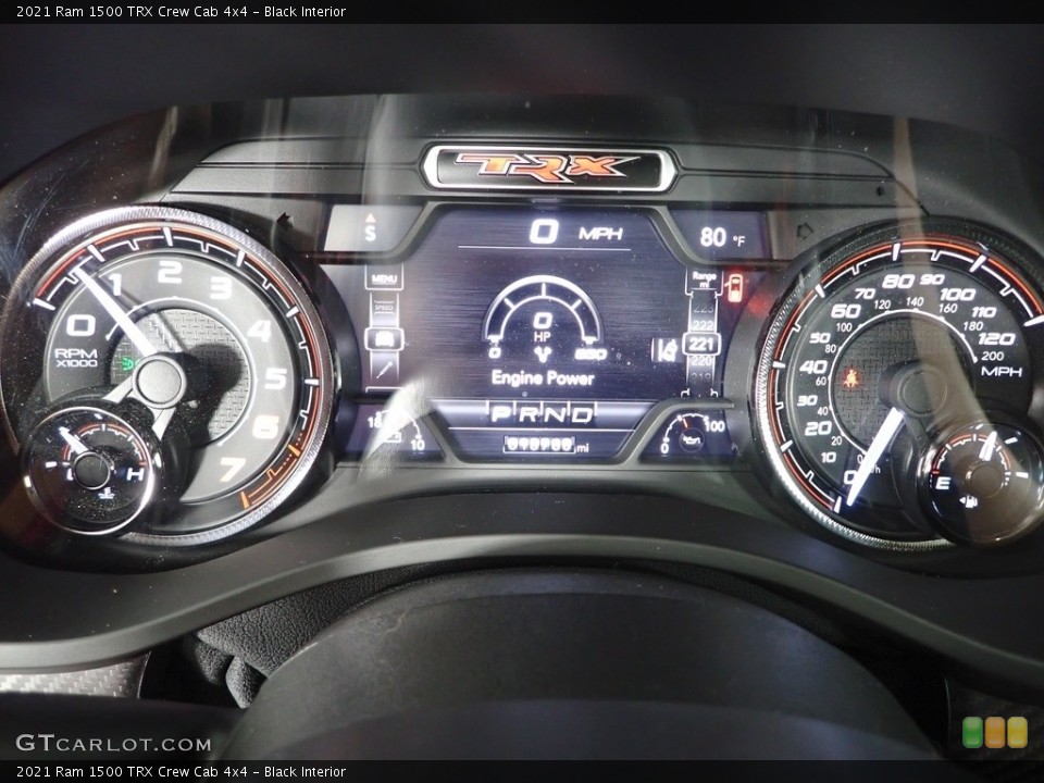 Black Interior Gauges for the 2021 Ram 1500 TRX Crew Cab 4x4 #144500790