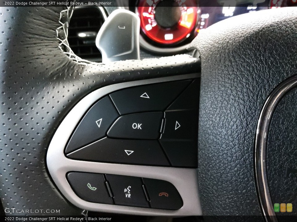 Black Interior Steering Wheel for the 2022 Dodge Challenger SRT Hellcat Redeye #144501348