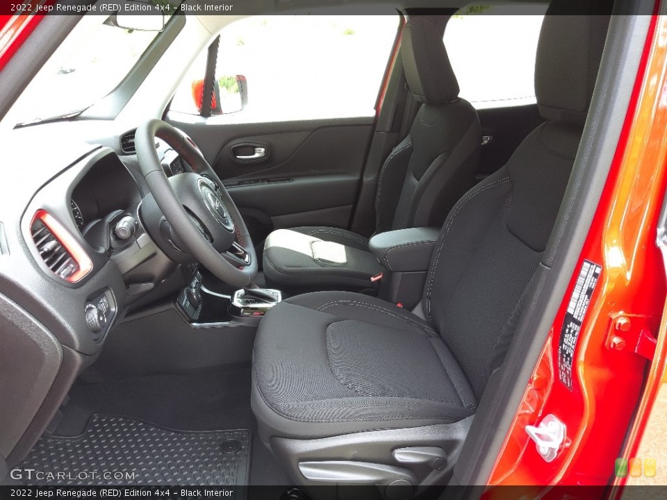 Black Interior Front Seat for the 2022 Jeep Renegade (RED) Edition 4x4 #144501951