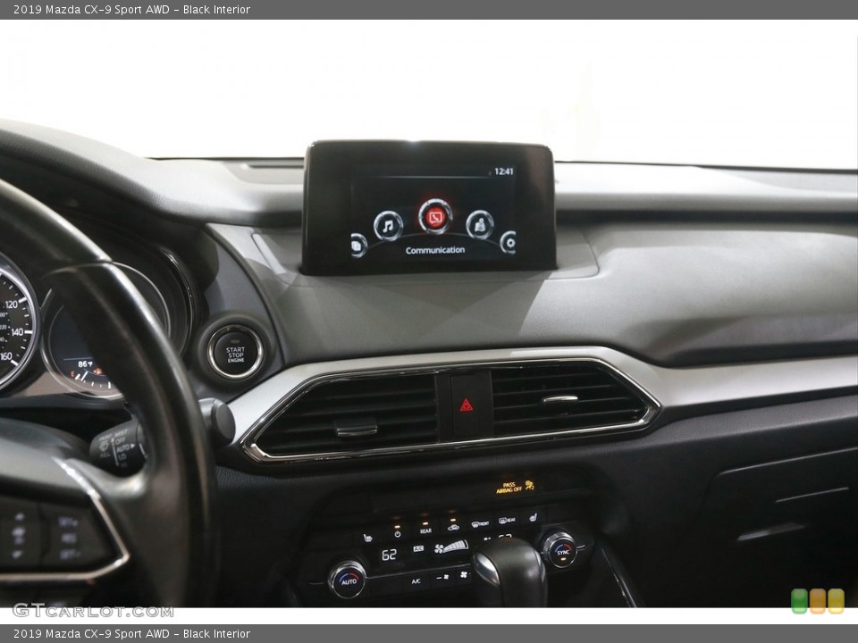 Black Interior Controls for the 2019 Mazda CX-9 Sport AWD #144503257