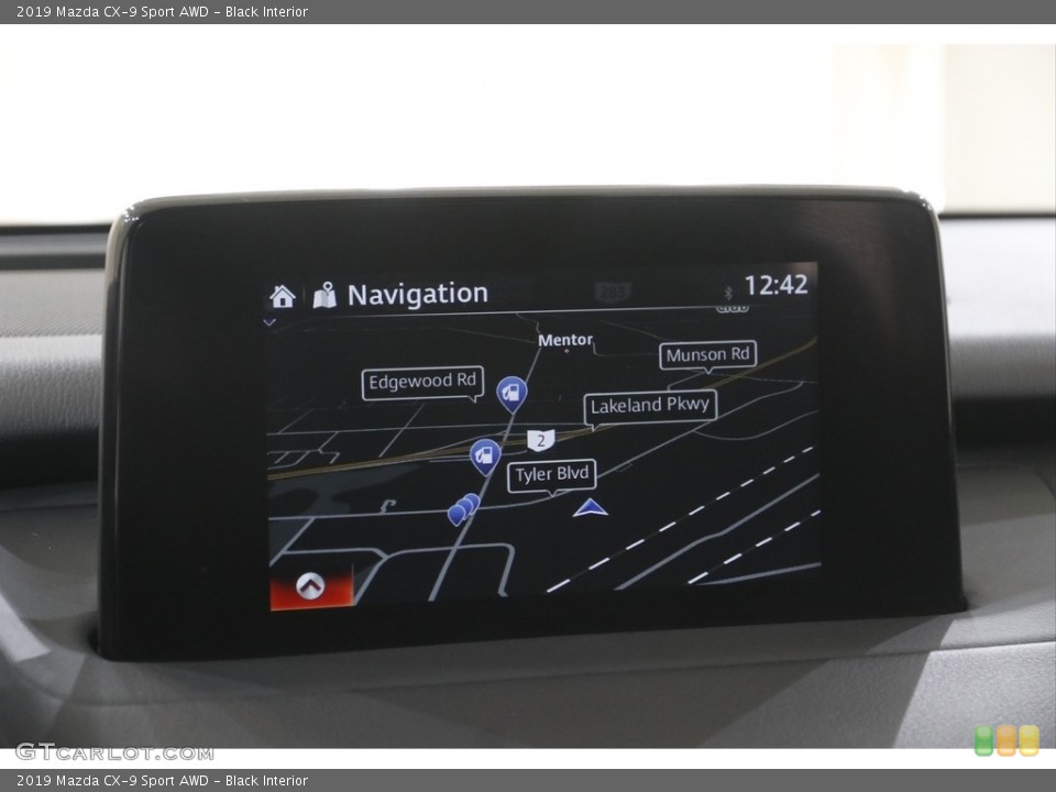 Black Interior Navigation for the 2019 Mazda CX-9 Sport AWD #144503316