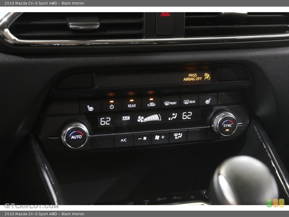 Black Interior Controls for the 2019 Mazda CX-9 Sport AWD #144503346