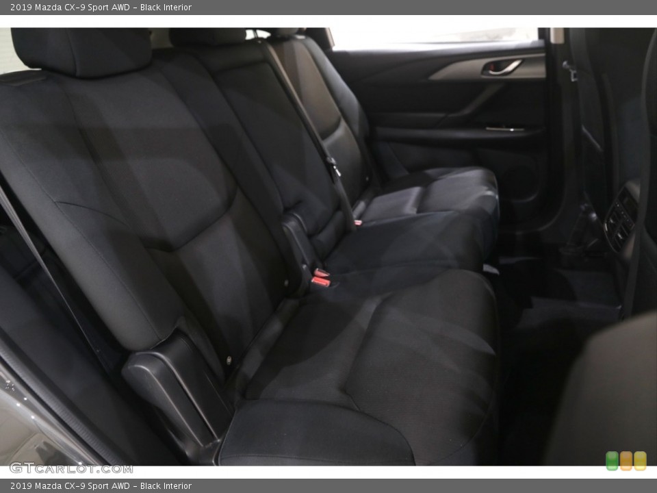 Black Interior Rear Seat for the 2019 Mazda CX-9 Sport AWD #144503415