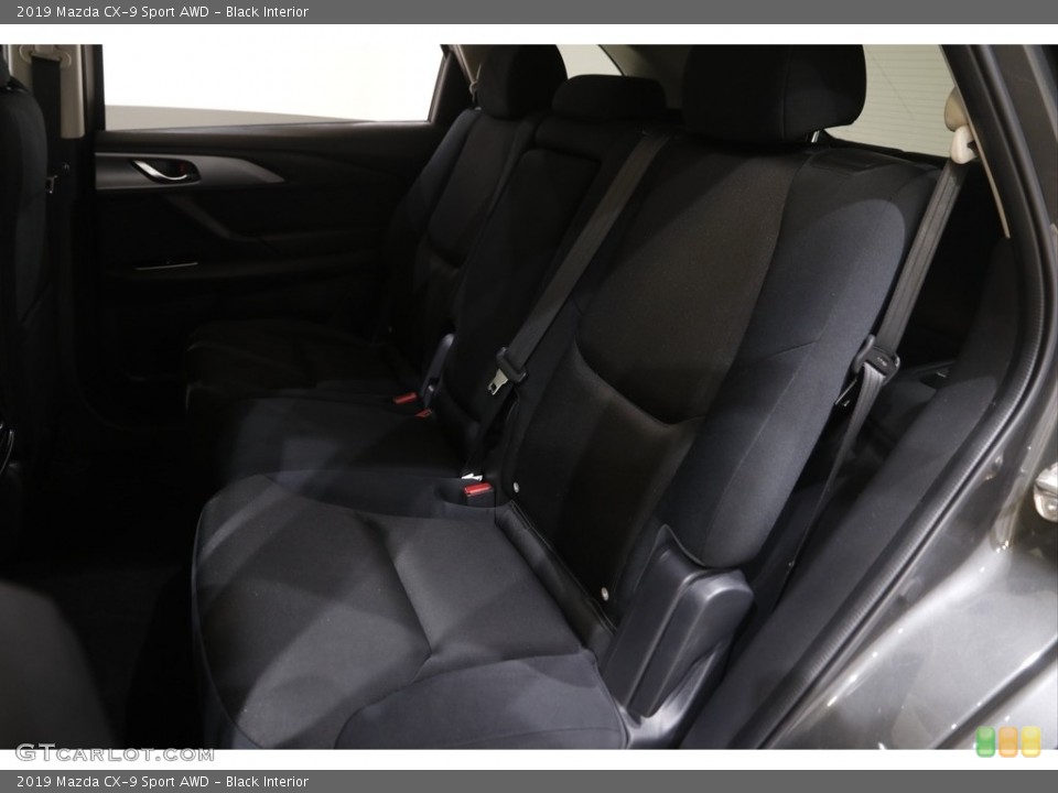 Black Interior Rear Seat for the 2019 Mazda CX-9 Sport AWD #144503439