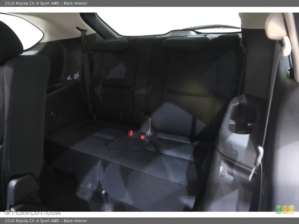 Black Interior Rear Seat for the 2019 Mazda CX-9 Sport AWD #144503460