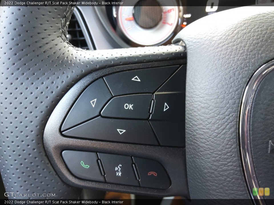 Black Interior Steering Wheel for the 2022 Dodge Challenger R/T Scat Pack Shaker Widebody #144503904