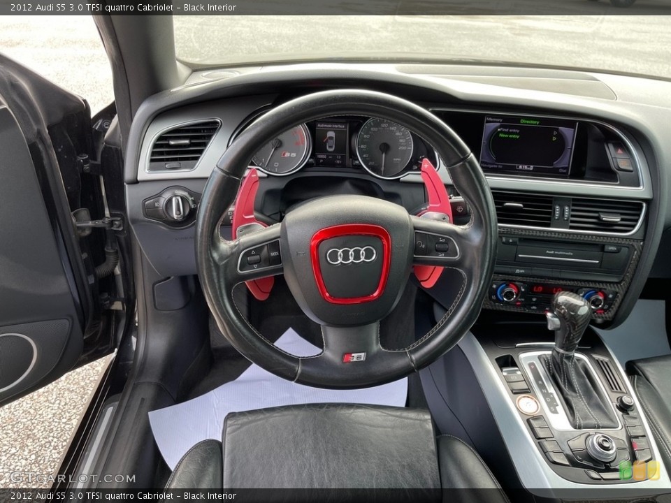 Black Interior Steering Wheel for the 2012 Audi S5 3.0 TFSI quattro Cabriolet #144504414