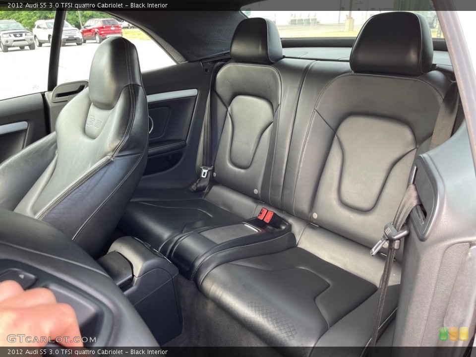 Black Interior Rear Seat for the 2012 Audi S5 3.0 TFSI quattro Cabriolet #144504516