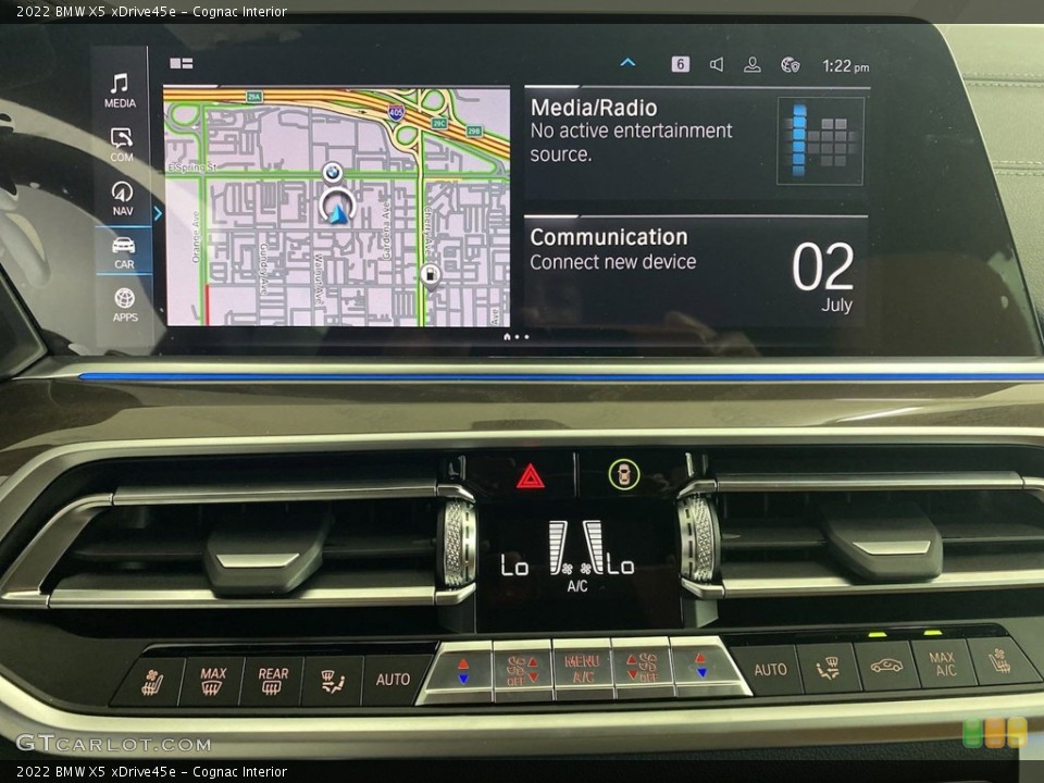 Cognac Interior Controls for the 2022 BMW X5 xDrive45e #144504657