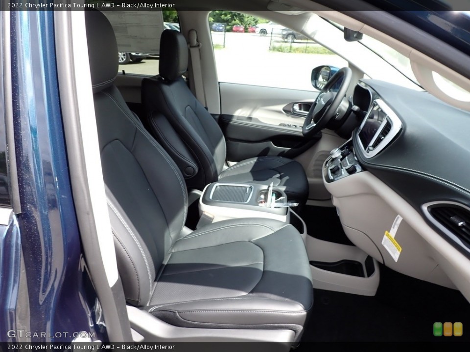 Black/Alloy Interior Front Seat for the 2022 Chrysler Pacifica Touring L AWD #144505632