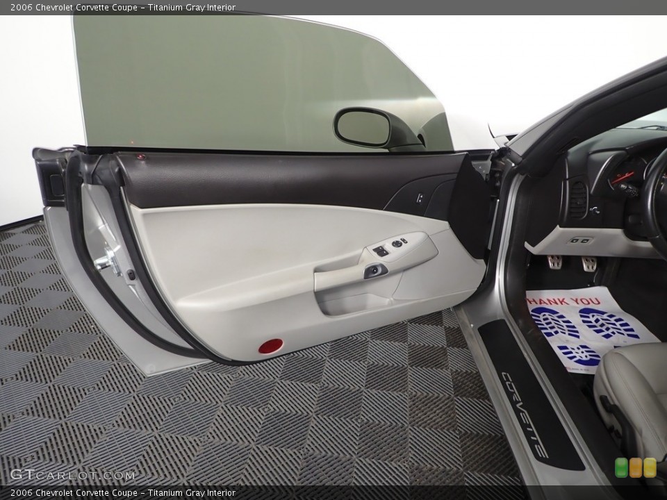 Titanium Gray Interior Door Panel for the 2006 Chevrolet Corvette Coupe #144505677