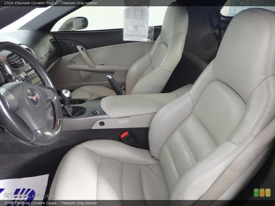 Titanium Gray Interior Front Seat for the 2006 Chevrolet Corvette Coupe #144505734