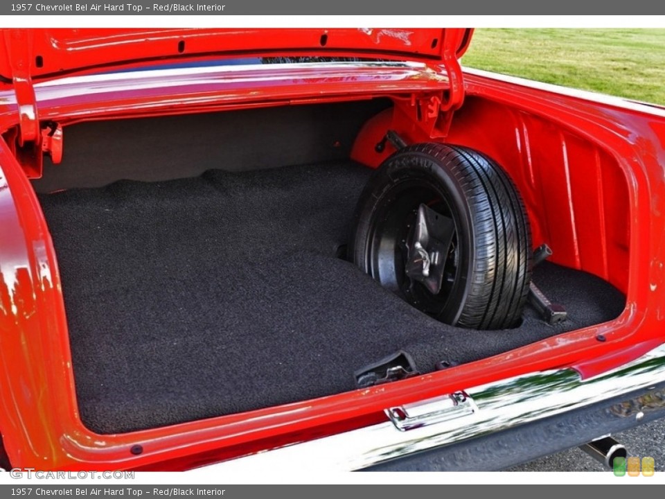 Red/Black Interior Trunk for the 1957 Chevrolet Bel Air Hard Top #144505920