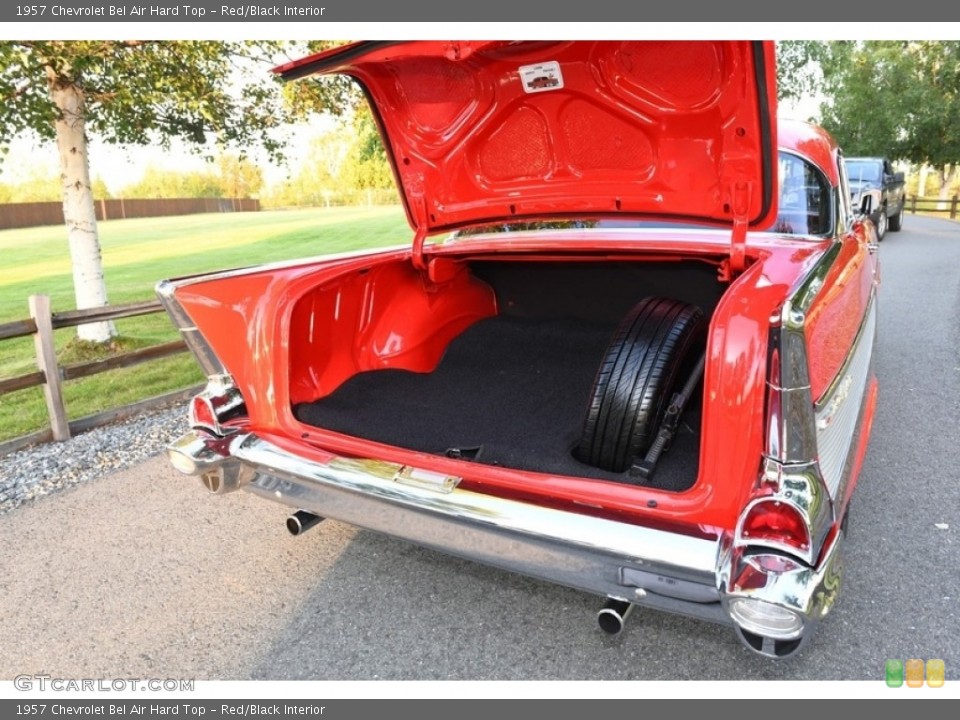 Red/Black Interior Trunk for the 1957 Chevrolet Bel Air Hard Top #144505938