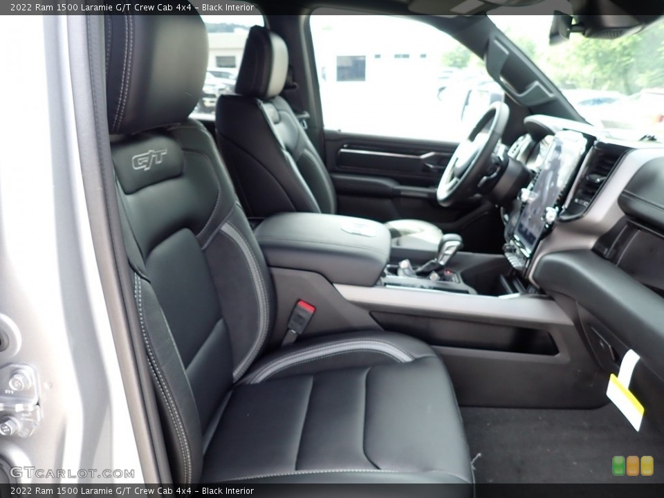 Black Interior Front Seat for the 2022 Ram 1500 Laramie G/T Crew Cab 4x4 #144507906