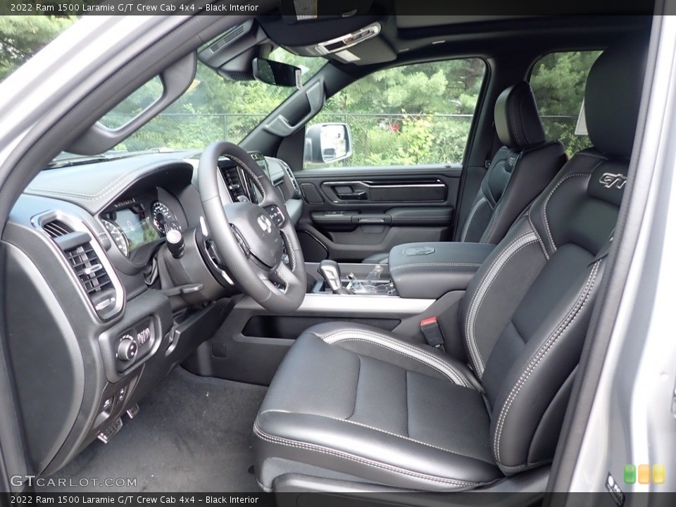 Black Interior Front Seat for the 2022 Ram 1500 Laramie G/T Crew Cab 4x4 #144507954