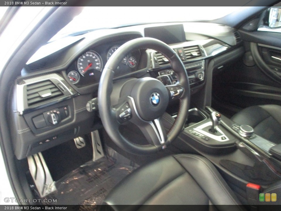 Black Interior Front Seat for the 2018 BMW M3 Sedan #144510129
