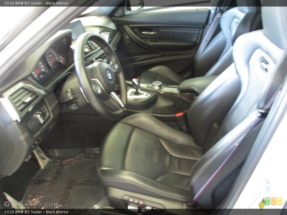 Black Interior Front Seat for the 2018 BMW M3 Sedan #144510132
