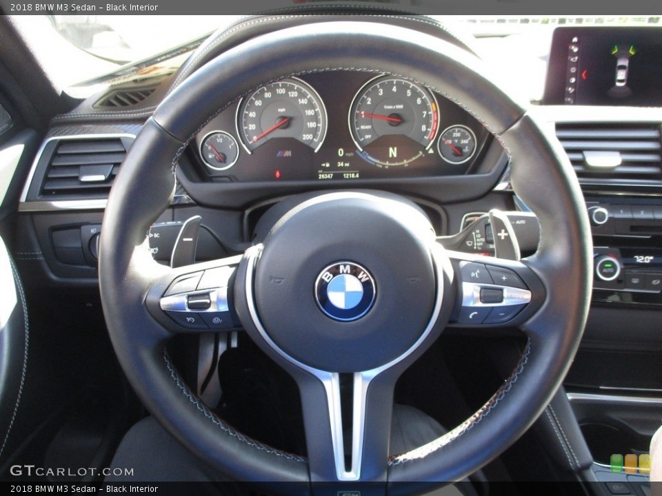 Black Interior Steering Wheel for the 2018 BMW M3 Sedan #144510138