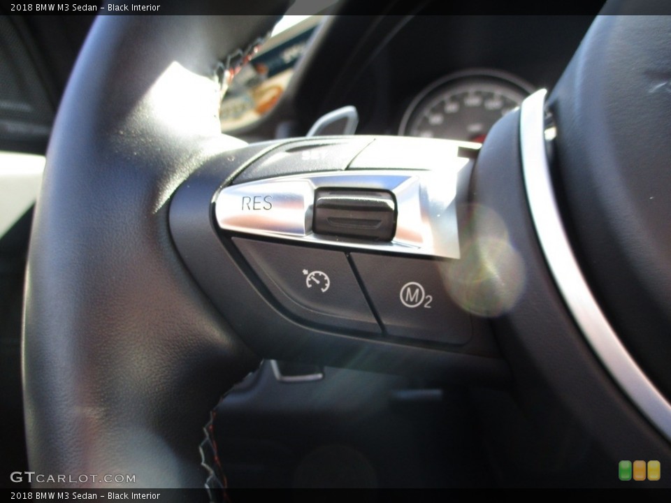Black Interior Steering Wheel for the 2018 BMW M3 Sedan #144510141