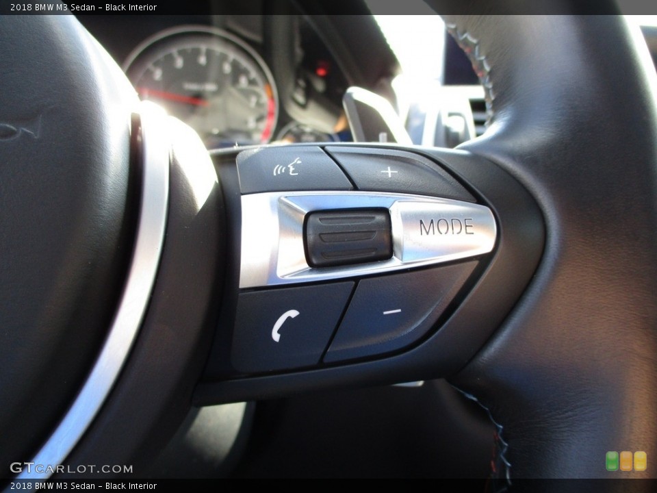 Black Interior Steering Wheel for the 2018 BMW M3 Sedan #144510144