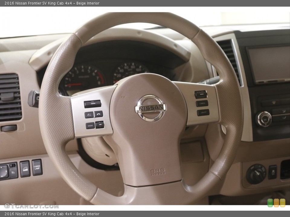 Beige Interior Steering Wheel for the 2016 Nissan Frontier SV King Cab 4x4 #144511302