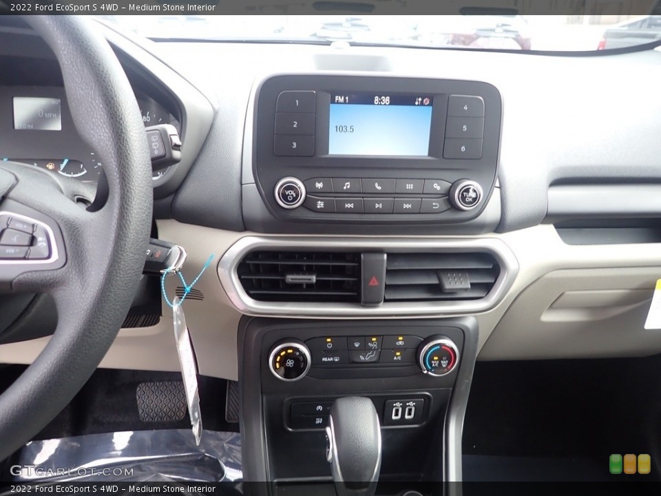 Medium Stone Interior Controls for the 2022 Ford EcoSport S 4WD #144511554