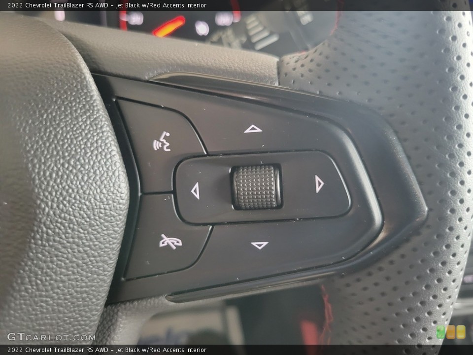 Jet Black w/Red Accents Interior Steering Wheel for the 2022 Chevrolet TrailBlazer RS AWD #144511734