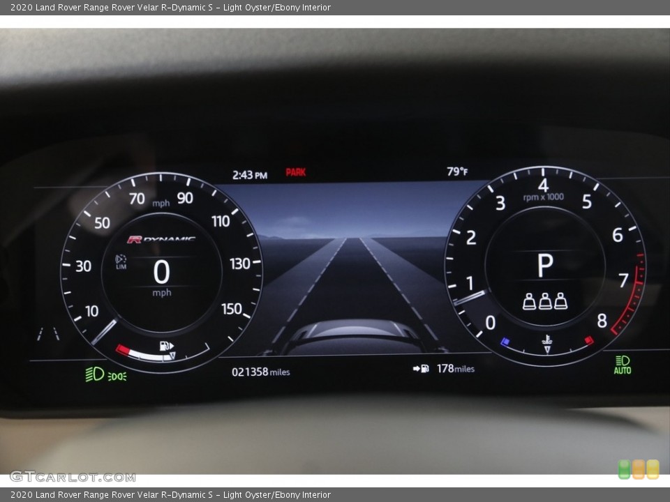 Light Oyster/Ebony Interior Gauges for the 2020 Land Rover Range Rover Velar R-Dynamic S #144512664