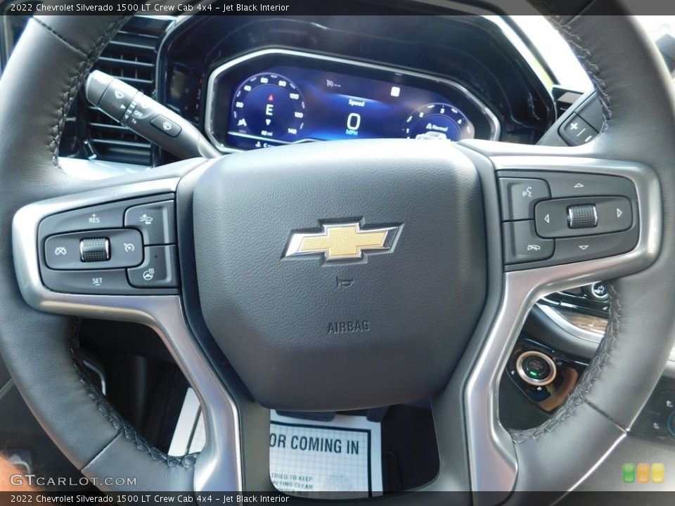 Jet Black Interior Steering Wheel for the 2022 Chevrolet Silverado 1500 LT Crew Cab 4x4 #144513438