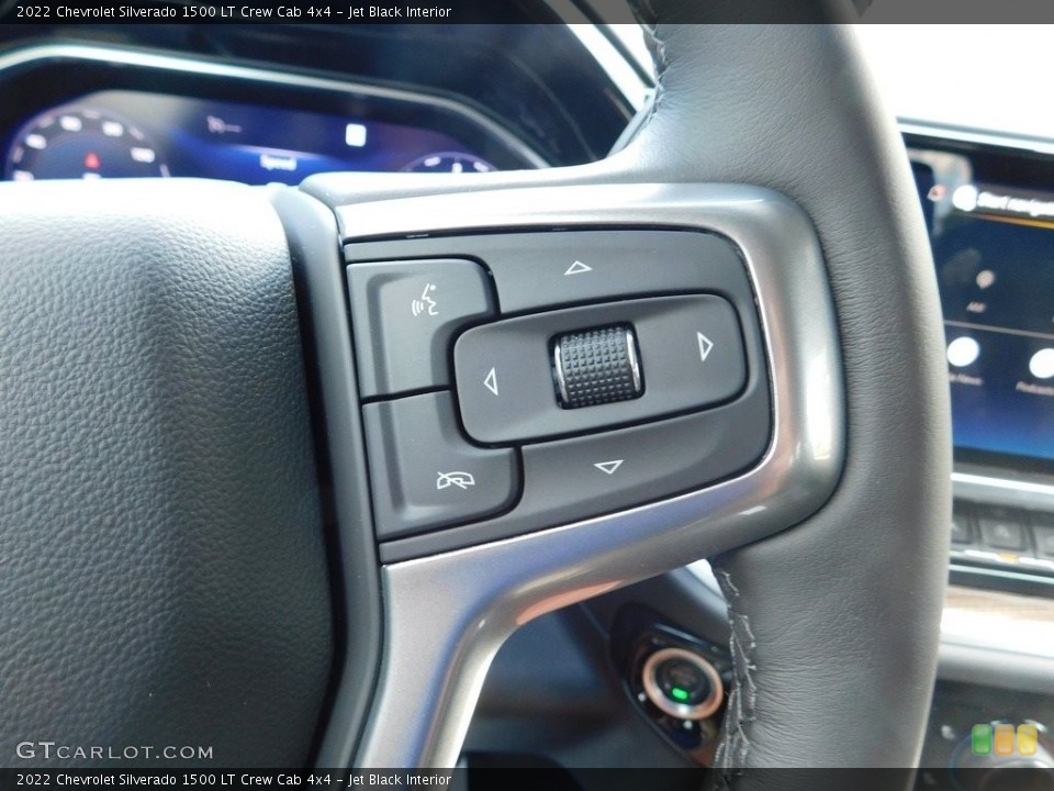 Jet Black Interior Steering Wheel for the 2022 Chevrolet Silverado 1500 LT Crew Cab 4x4 #144513450