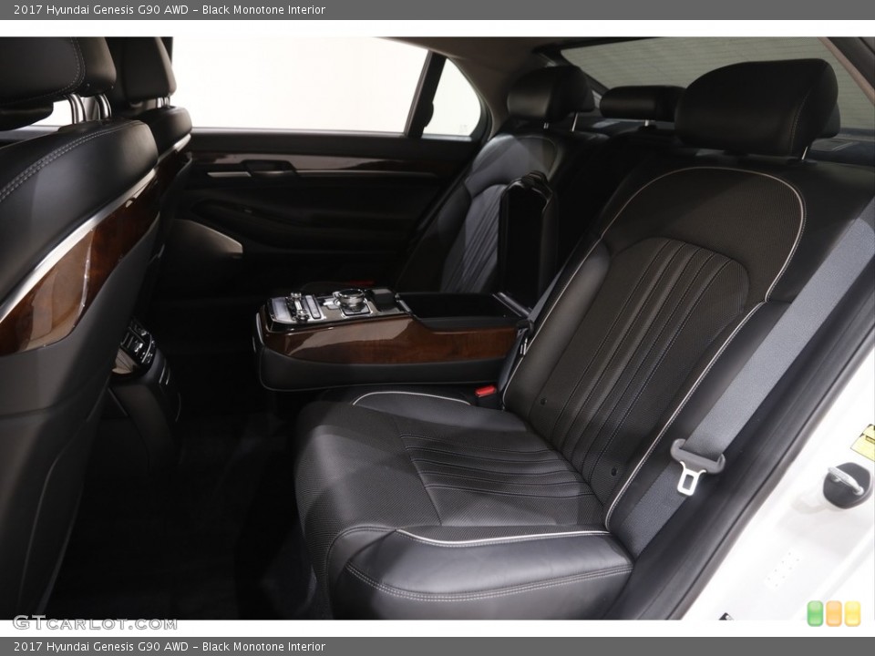 Black Monotone Interior Rear Seat for the 2017 Hyundai Genesis G90 AWD #144516141