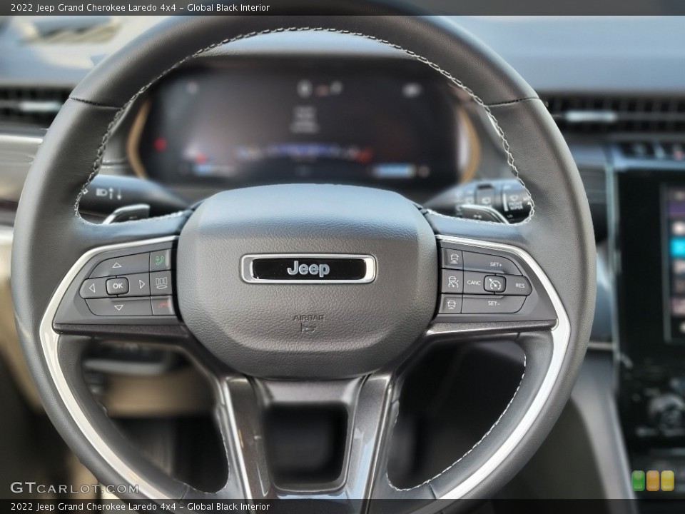 Global Black Interior Steering Wheel for the 2022 Jeep Grand Cherokee Laredo 4x4 #144517230