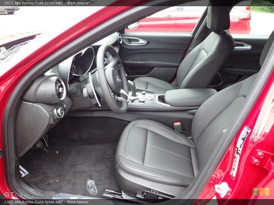 Black Interior Front Seat for the 2022 Alfa Romeo Giulia Sprint AWD #144517821