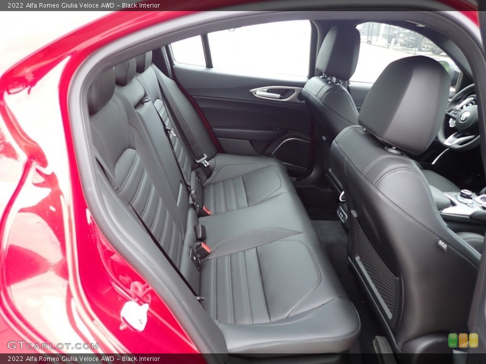 Black Interior Rear Seat for the 2022 Alfa Romeo Giulia Veloce AWD #144518265